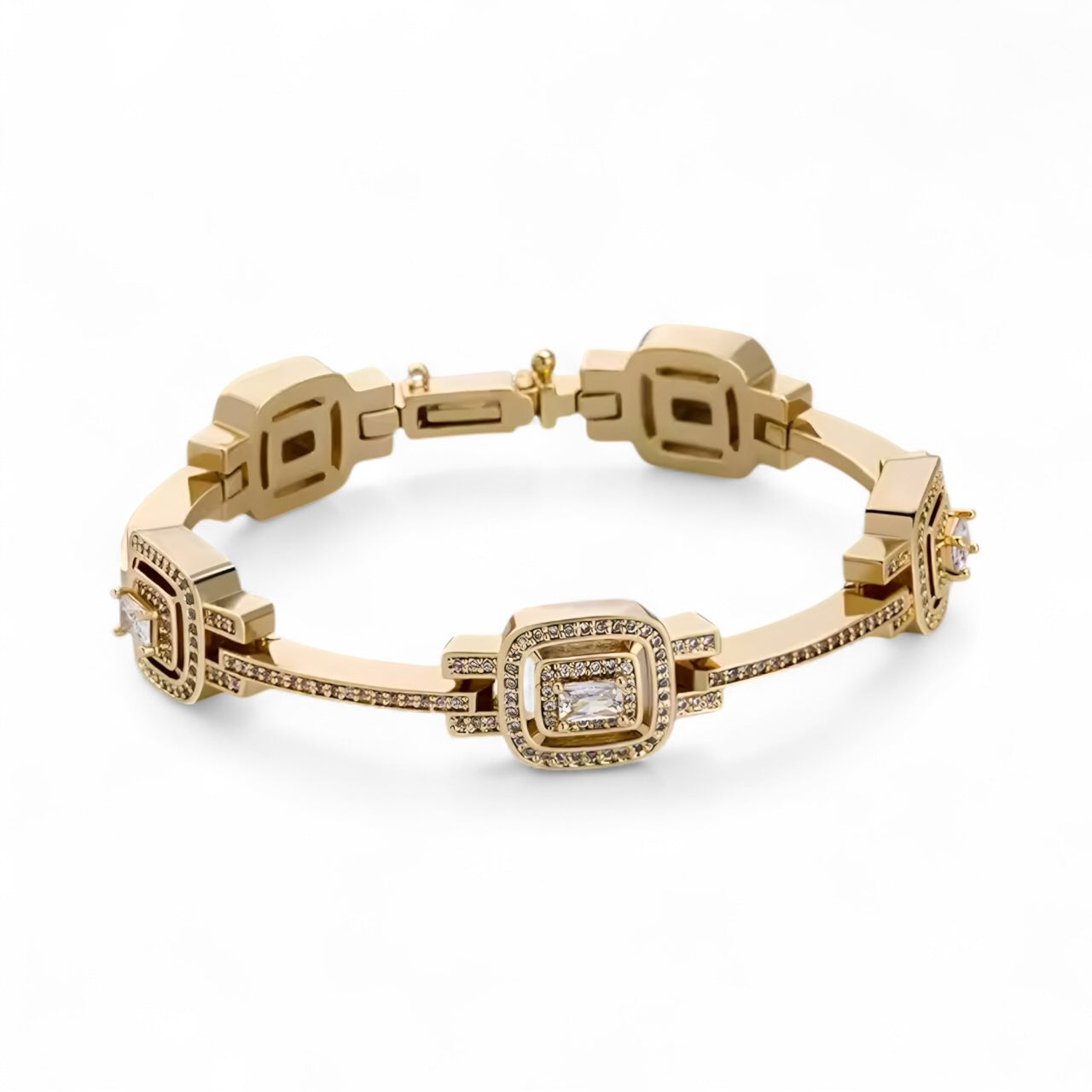 Geometric Iced Bracelet