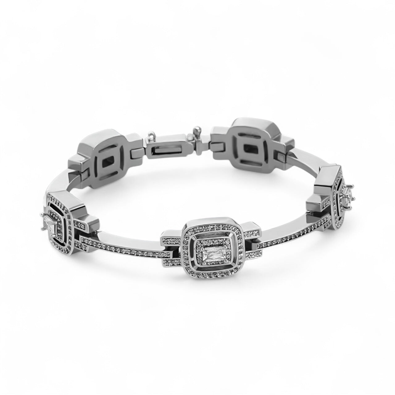 Geometric Iced Bracelet